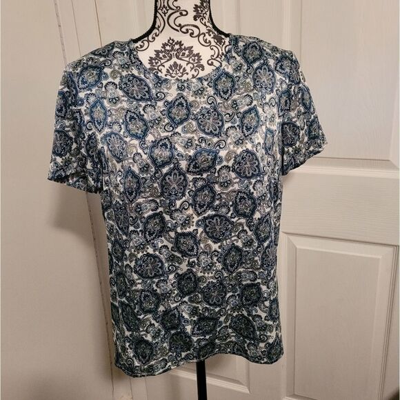 Liz Baker paisley top - Picture 1 of 7